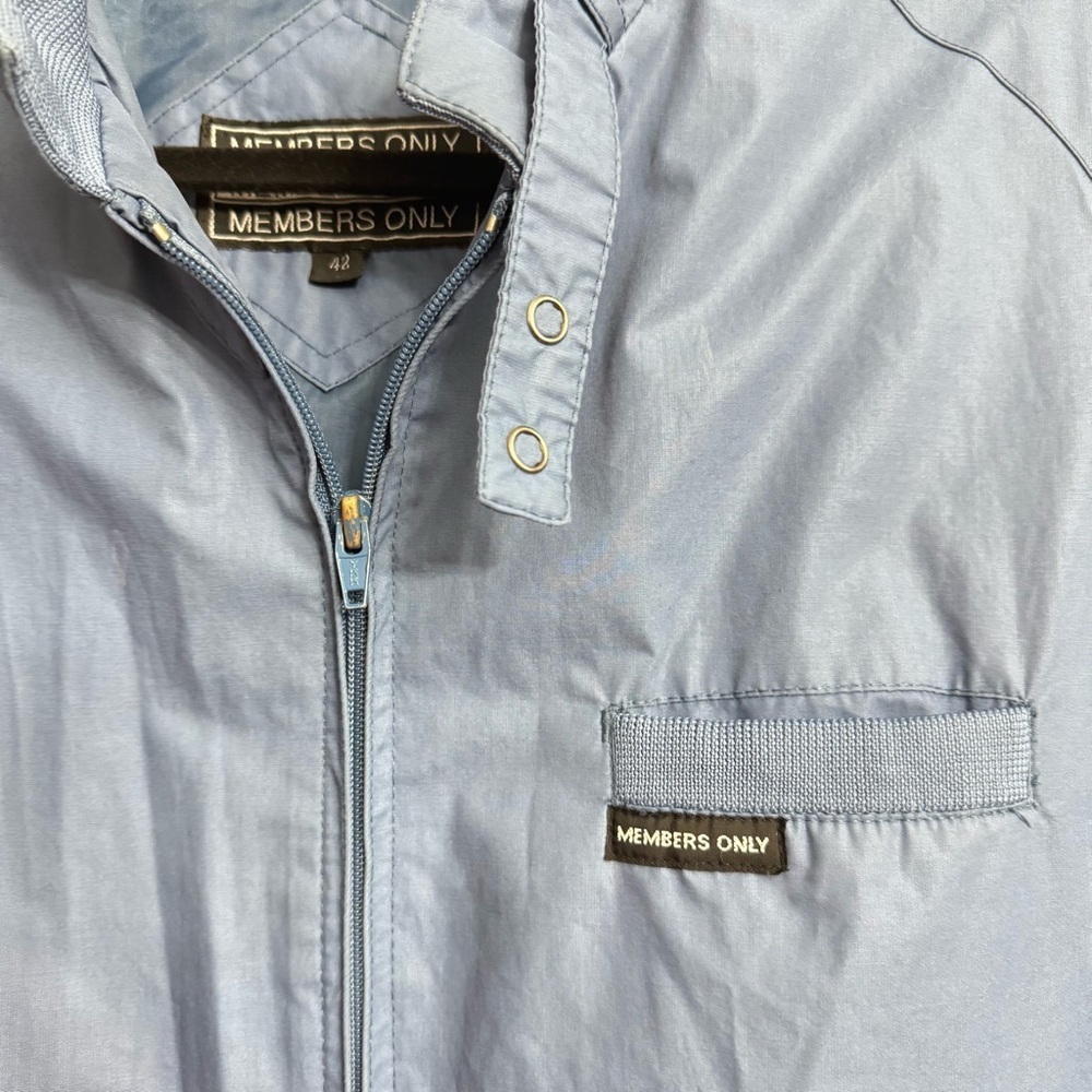 Men's Members Only Blue Jacket - Size 42 - Picture 5 of 6